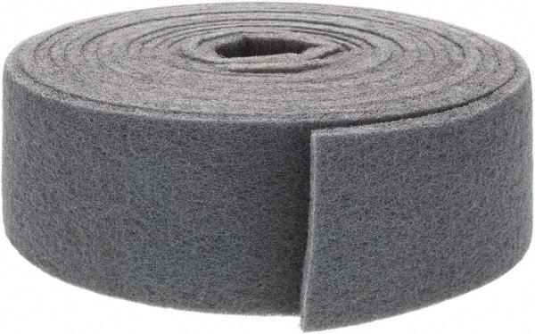 Brite Star - 30' Long x 4" Wide Nonwoven Roll - Very Fine Grade, Gray, Silicon Carbide - Eagle Tool & Supply