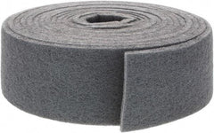 Brite Star - 30' Long x 4" Wide Nonwoven Roll - Very Fine Grade, Gray, Silicon Carbide - Eagle Tool & Supply