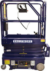 Ballymore - Cherry Pickers (Personal Lifts) Type: Drivable Mini Scissor Lift Type of Power: 12V DC - Eagle Tool & Supply