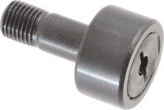 Accurate Bushing - 7/8" Roller Diam x 1/2" Width, 3/8" Stud Diam x 7/8" Length, Stud Cam Follower - Steel, 3/8" Thread Length, 3/8-24 Thread, 1-3/8" OAL, 2,140 Lb Dynamic Cap, 2,260 Lb Static Cap - Eagle Tool & Supply