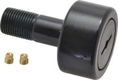 Accurate Bushing - 1-5/8" Roller Diam x 7/8" Width, 5/8" Stud Diam x 1-1/2" Length, Stud Cam Follower - Steel, 3/4" Thread Length, 5/8-18 Thread, 2-3/8" OAL, 5,560 Lb Dynamic Cap, 5,730 Lb Static Cap - Eagle Tool & Supply