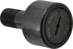 Accurate Bushing - 2" Roller Diam x 1-1/4" Width, 7/8" Stud Diam x 2" Length, Stud Cam Follower - Steel, 1" Thread Length, 7/8-14 Thread, 3-1/4" OAL, 10,370 Lb Dynamic Cap, 10,700 Lb Static Cap - Eagle Tool & Supply