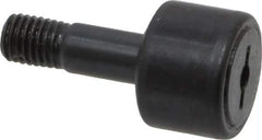 Accurate Bushing - 5/8" Roller Diam x 7/16" Width, 1/4" Stud Diam x 3/4" Length, Stud Cam Follower - Steel, 5/16" Thread Length, 1/4-28 Thread, 1-3/16" OAL, 1,320 Lb Dynamic Cap, 1,250 Lb Static Cap - Eagle Tool & Supply