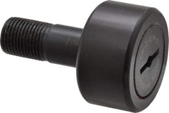 Accurate Bushing - 1-5/8" Roller Diam x 7/8" Width, 5/8" Stud Diam x 1-1/2" Length, Stud Cam Follower - Steel, 3/4" Thread Length, 5/8-18 Thread, 2-3/8" OAL, 5,560 Lb Dynamic Cap, 5,730 Lb Static Cap - Eagle Tool & Supply