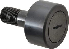 Accurate Bushing - 2-1/4" Roller Diam x 1-1/4" Width, 7/8" Stud Diam x 2" Length, Stud Cam Follower - Steel, 1" Thread Length, 7/8-14 Thread, 3-1/4" OAL, 10,370 Lb Dynamic Cap, 10,700 Lb Static Cap - Eagle Tool & Supply