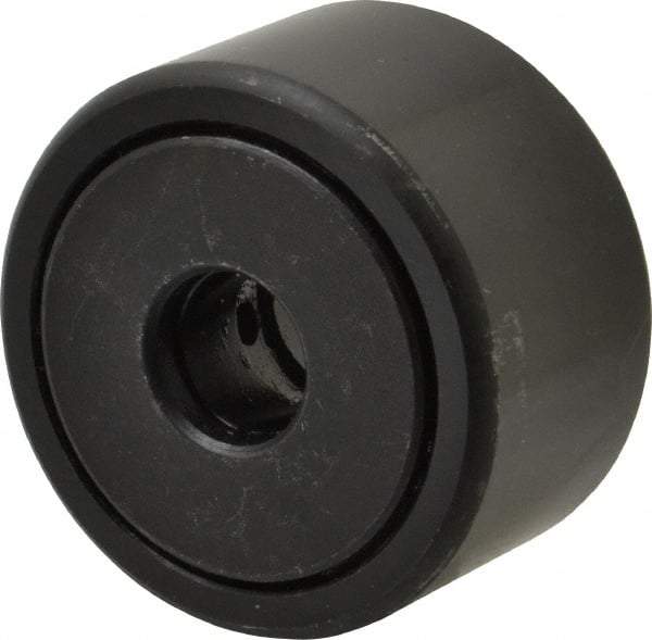 Accurate Bushing - 1/2" Bore, 1-3/4" Roller Diam x 1" Roller Width, Steel Yoke Cam Follower - 7,870 Lb Dynamic Load Capacity, 1-1/16" Overall Width - Eagle Tool & Supply