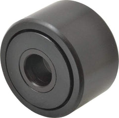 Accurate Bushing - 5/8" Bore, 2" Roller Diam x 1-1/4" Roller Width, Steel Yoke Cam Follower - 10,370 Lb Dynamic Load Capacity, 1-5/16" Overall Width - Eagle Tool & Supply