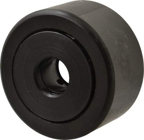 Accurate Bushing - 5/8" Bore, 2-1/4" Roller Diam x 1-1/4" Roller Width, Steel Yoke Cam Follower - 10,370 Lb Dynamic Load Capacity, 1-5/16" Overall Width - Eagle Tool & Supply
