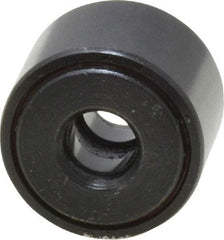 Accurate Bushing - 1/4" Bore, 3/4" Roller Diam x 1/2" Roller Width, Steel Yoke Cam Follower - 2,140 Lb Dynamic Load Capacity, 9/16" Overall Width - Eagle Tool & Supply