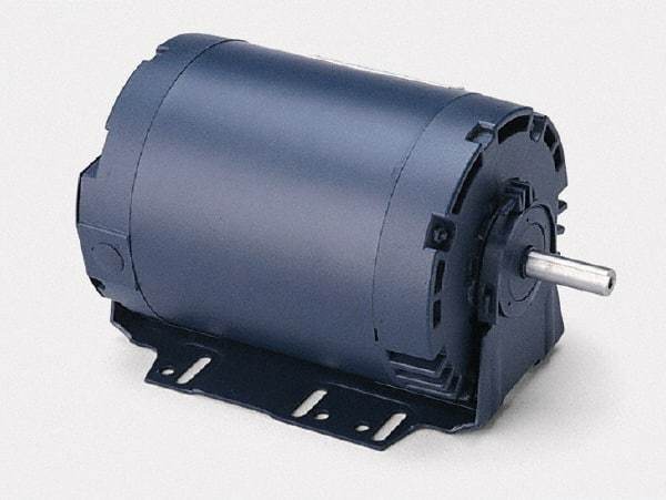 Leeson - 2 Max hp, 3,450 Max RPM, Electric AC DC Motor - 208-230/460 V Input, Three Phase, F56H Frame, Resilient Base Mount - Eagle Tool & Supply