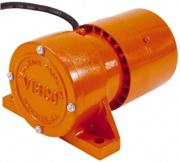 Vibco - 1 Phase, 1.4 Amp, 115 Volt, 7-1/2" Long, Electric Vibrators - 0 to 40 Lbs. Force, 45 Decibels - Eagle Tool & Supply