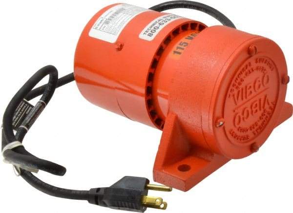 Vibco - 1 Phase, 1.5 Amp, 115 Volt, 7-1/2" Long, Electric Vibrators - 0 to 60 Lbs. Force, 48 Decibels - Eagle Tool & Supply