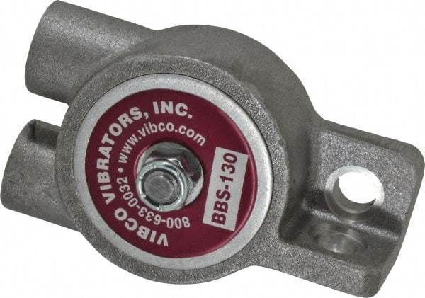 Vibco - 75 Lb. Force, 5-1/2 Cubic Feet per Minute, 10,500 RPM, 67 Decibel, Pneumatic Vibrator - 3-3/4" Long x 1-7/16" Wide x 1-3/16" High, 1/4 Port Inlet, 1/4 Port Outlet - Eagle Tool & Supply