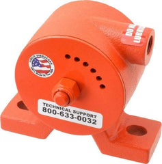 Vibco - 600 Lb. Force, 11 Cubic Feet per Minute, 6,800 RPM, 69 Decibel, Pneumatic Vibrator - 5-5/16" Long x 1-1/2" Wide x 4-5/8" High, 3/8 Port Inlet - Eagle Tool & Supply