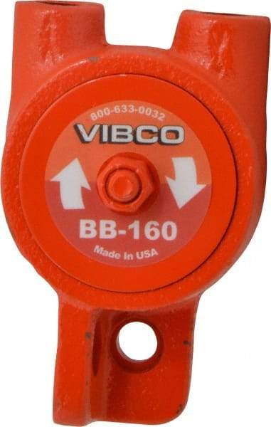 Vibco - 140 Lb. Force, 8 Cubic Feet per Minute, 15,000 RPM, 76 Decibel, Pneumatic Vibrator - 4-1/8" Long x 2" Wide x 2-9/16" High, 1/4 Port Inlet, 1/4 Port Outlet - Eagle Tool & Supply