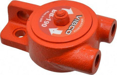 Vibco - ,250 Lb. Force, 11 Cubic Feet per Minute, 15,500 RPM, 77 Decibel, Pneumatic Vibrator - 4-1/8" Long x 2" Wide x 2-9/16" High, 1/4 Port Inlet, 1/4 Port Outlet - Eagle Tool & Supply