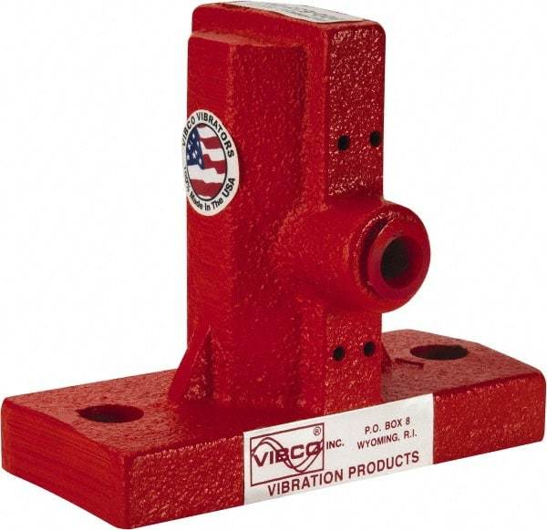 Vibco - 3-1/2 Cubic Feet per Minute, 10,500 RPM, 95 Decibel, Pneumatic Vibrator - 4-1/2" Long x 2" Wide x 3-7/8" High, 9/16 Port Inlet, 1/4 Port Outlet - Eagle Tool & Supply