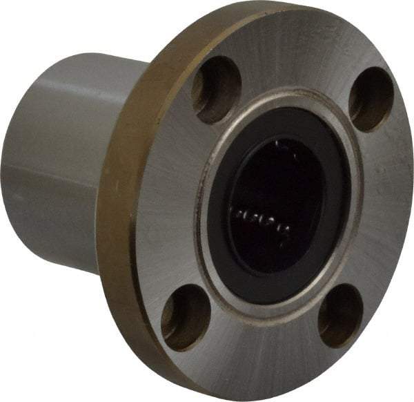 Value Collection - 3/4" ID, Round Flanged Single Linear Bearing - 1-1/4" OD - Eagle Tool & Supply