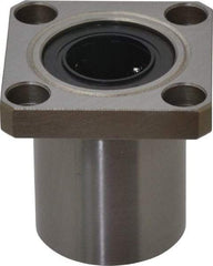 Value Collection - 5/8" ID, Square Flanged Single Linear Bearing - 1-1/8" OD - Eagle Tool & Supply