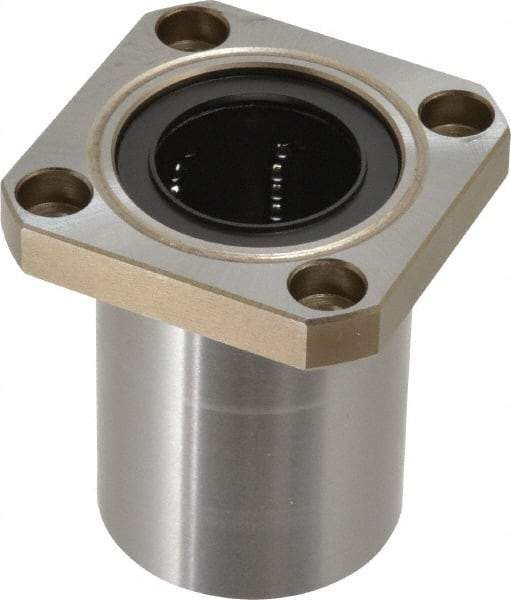 Value Collection - 1-1/4" ID, Square Flanged Single Linear Bearing - 2" OD - Eagle Tool & Supply