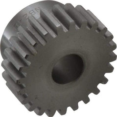 Boston Gear - 16 Pitch, 1-1/2" Pitch Diam, 24 Tooth Spur Gear - 1/2" Face Width, 1/2" Bore Diam, 1.2" Hub Diam, 14.5° Pressure Angle, Steel - Eagle Tool & Supply