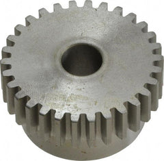 Boston Gear - 16 Pitch, 1-7/8" Pitch Diam, 30 Tooth Spur Gear - 1/2" Face Width, 1/2" Bore Diam, 1.58" Hub Diam, 14.5° Pressure Angle, Steel - Eagle Tool & Supply