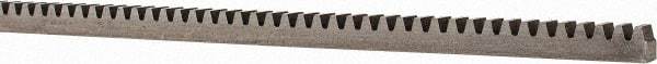 Boston Gear - 1/4" Face Width, 4 Feet Long, 1/4" Thick Steel Gear Rack - 24 Pitch - Eagle Tool & Supply