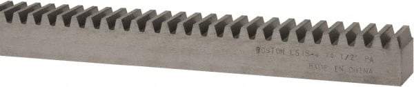 Boston Gear - 3/4" Face Width, 4 Feet Long, 3/4" Thick Steel Gear Rack - 12 Pitch - Eagle Tool & Supply