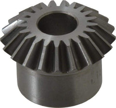 Boston Gear - 12 Pitch, 1-3/4" Pitch Diam, 21 Tooth Miter Gear - 0.4" Face Width, 5/8" Bore Diam, 1.38" Hub Diam, 20° Pressure Angle, Steel - Eagle Tool & Supply