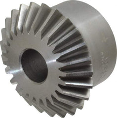 Boston Gear - 10 Pitch, 2-1/2" Pitch Diam, 25 Tooth Miter Gear - 0.56" Face Width, 3/4" Bore Diam, 2" Hub Diam, 20° Pressure Angle, Steel - Eagle Tool & Supply