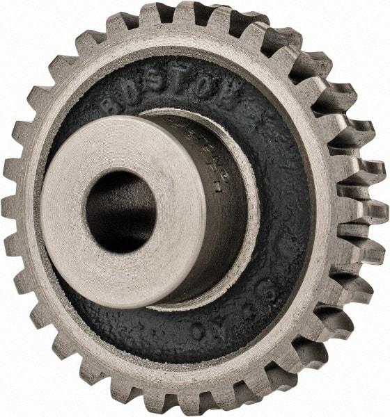 Boston Gear - 12 Pitch, 2-1/2" Pitch Diam, 30 Tooth Worm Gear - 1/2" Bore Diam, 14.5° Pressure Angle, Cast Iron - Eagle Tool & Supply