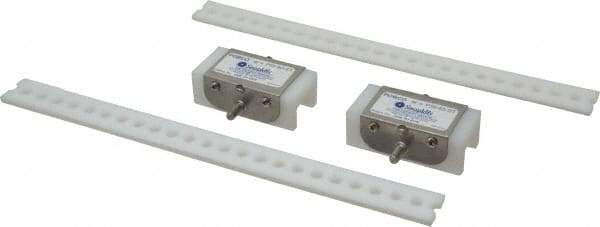 Made in USA - Chain Size 40, Polyethylene, Floating Roller Chain Tensioner - 3" Long - Eagle Tool & Supply