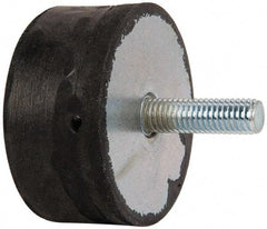 Tech Products - 360 Lb Capacity, 1/2-13 Plate/Stud Vibration Isolator - 3-1/8" Diam, 1-1/2" High - Eagle Tool & Supply