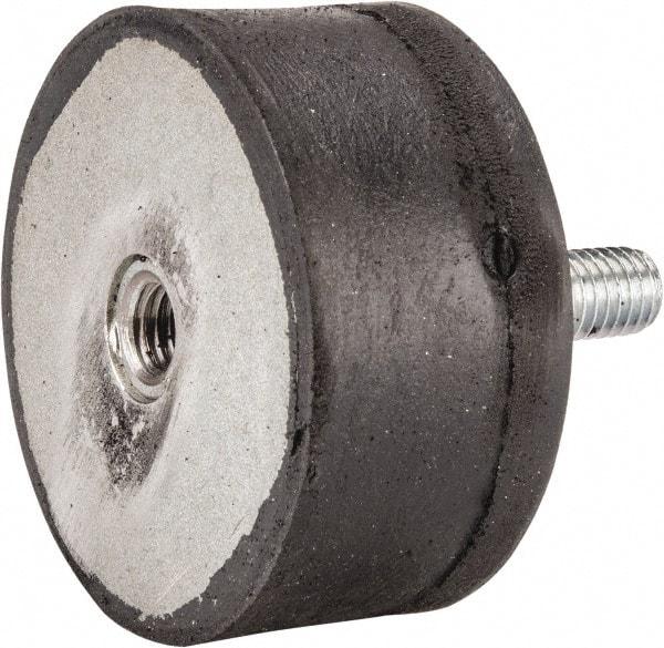 Tech Products - 540 Lb Capacity, 1/2-13 Plate/Stud Vibration Isolator - 3-1/8" Diam, 1-1/2" High - Eagle Tool & Supply