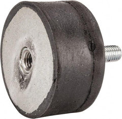 Tech Products - 540 Lb Capacity, 1/2-13 Plate/Stud Vibration Isolator - 3-1/8" Diam, 1-1/2" High - Eagle Tool & Supply