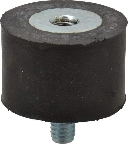 Tech Products - 185 Lb Capacity, 5/16-18 Plate/Stud Vibration Isolator - 1-1/2" Diam, 1" High - Eagle Tool & Supply