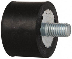 Tech Products - 185 Lb Capacity, 3/8-16 Plate/Stud Vibration Isolator - 1-1/2" Diam, 1" High - Eagle Tool & Supply