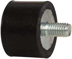 Tech Products - 270 Lb Capacity, 3/8-16 Plate/Stud Vibration Isolator - 1-1/2" Diam, 1" High - Eagle Tool & Supply