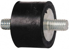 Tech Products - 270 Lb Capacity, 3/8-16 Stud/Stud Vibration Isolator - 1-1/2" Diam, 1" High - Eagle Tool & Supply