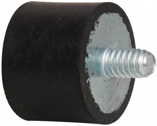 Tech Products - 55 Lb Capacity, 1/4-20 Plate/Stud Vibration Isolator - 1" Diam, 3/4" High - Eagle Tool & Supply
