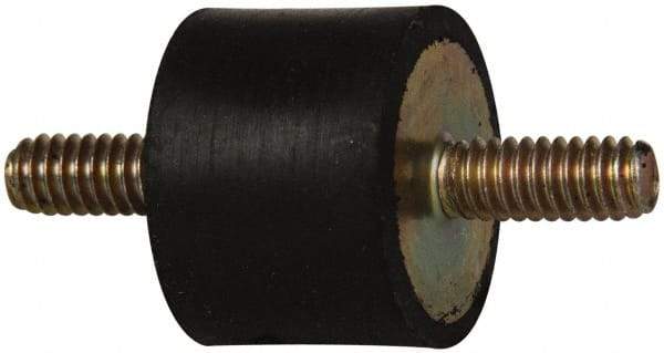 Tech Products - 60 Lb Capacity, 1/4-20 Stud/Stud Vibration Isolator - 1" Diam, 3/4" High - Eagle Tool & Supply