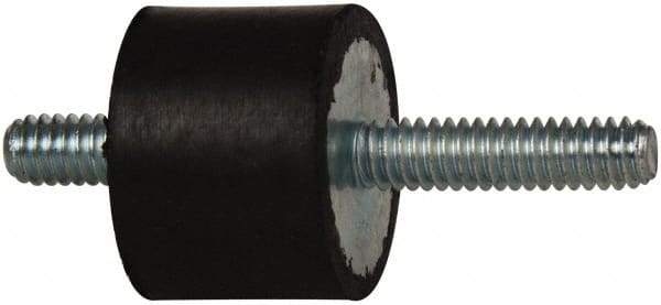 Tech Products - 70 Lb Capacity, 1/4-20 Stud/Stud Vibration Isolator - 1" Diam, 3/4" High - Eagle Tool & Supply