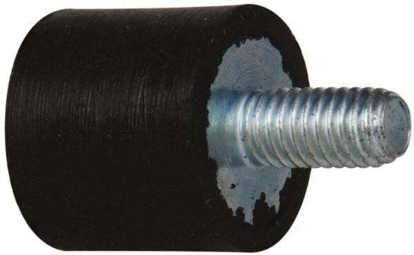 Tech Products - 16 Lb Capacity, 10-32 Plate/Stud Vibration Isolator - 9/16" Diam, 1/2" High - Eagle Tool & Supply