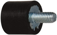 Tech Products - 16 Lb Capacity, 10-32 Plate/Stud Vibration Isolator - 9/16" Diam, 1/2" High - Eagle Tool & Supply