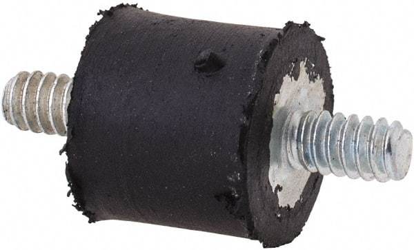 Tech Products - 4 Lb Capacity, 6-32 Stud/Stud Vibration Isolator - 7/16" Diam, 13/32" High - Eagle Tool & Supply