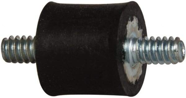 Tech Products - 5 Lb Capacity, 6-32 Stud/Stud Vibration Isolator - 7/16" Diam, 13/32" High - Eagle Tool & Supply