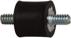 Tech Products - 5 Lb Capacity, 6-32 Stud/Stud Vibration Isolator - 7/16" Diam, 13/32" High - Eagle Tool & Supply