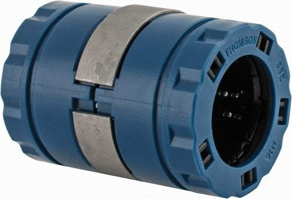Thomson Industries - 16mm ID, 2,200 Lb Dynamic Load Capacity, Closed Linear Bearing - 26mm OD - Eagle Tool & Supply