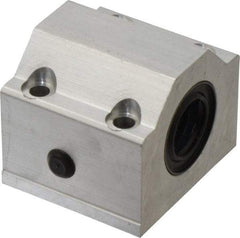 Thomson Industries - 20mm Inside Diam, 4,000 Lbs. Dynamic Capacity, Closed Single Pillow Block Linear Bearing - 50mm Overall Height x 60mm Overall Width, 32mm Btw Mount Hole Centers - Eagle Tool & Supply