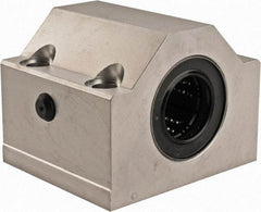 Thomson Industries - 25mm Inside Diam, 6,700 Lbs. Dynamic Capacity, Closed Single Pillow Block Linear Bearing - 60mm Overall Height x 78mm Overall Width, 40mm Btw Mount Hole Centers - Eagle Tool & Supply